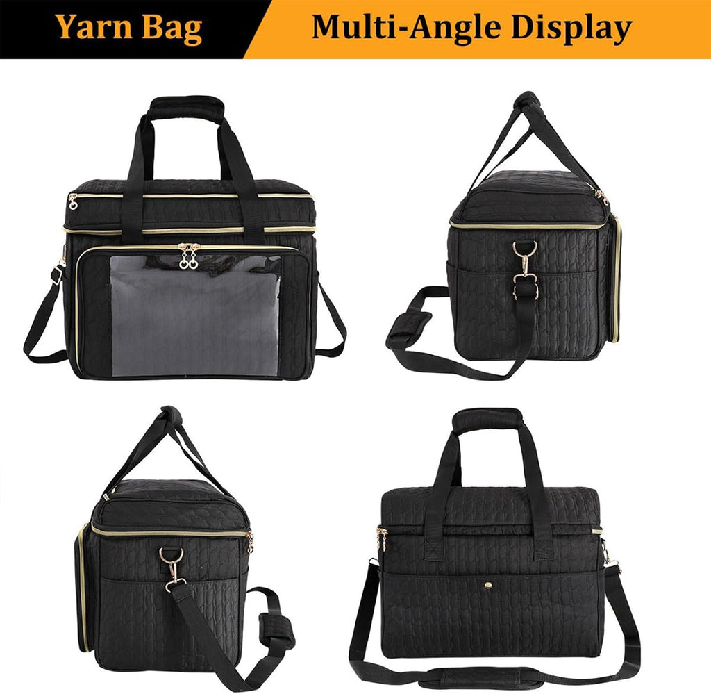 Yarn Storage Bag Compartmented Large Capacity Organizer