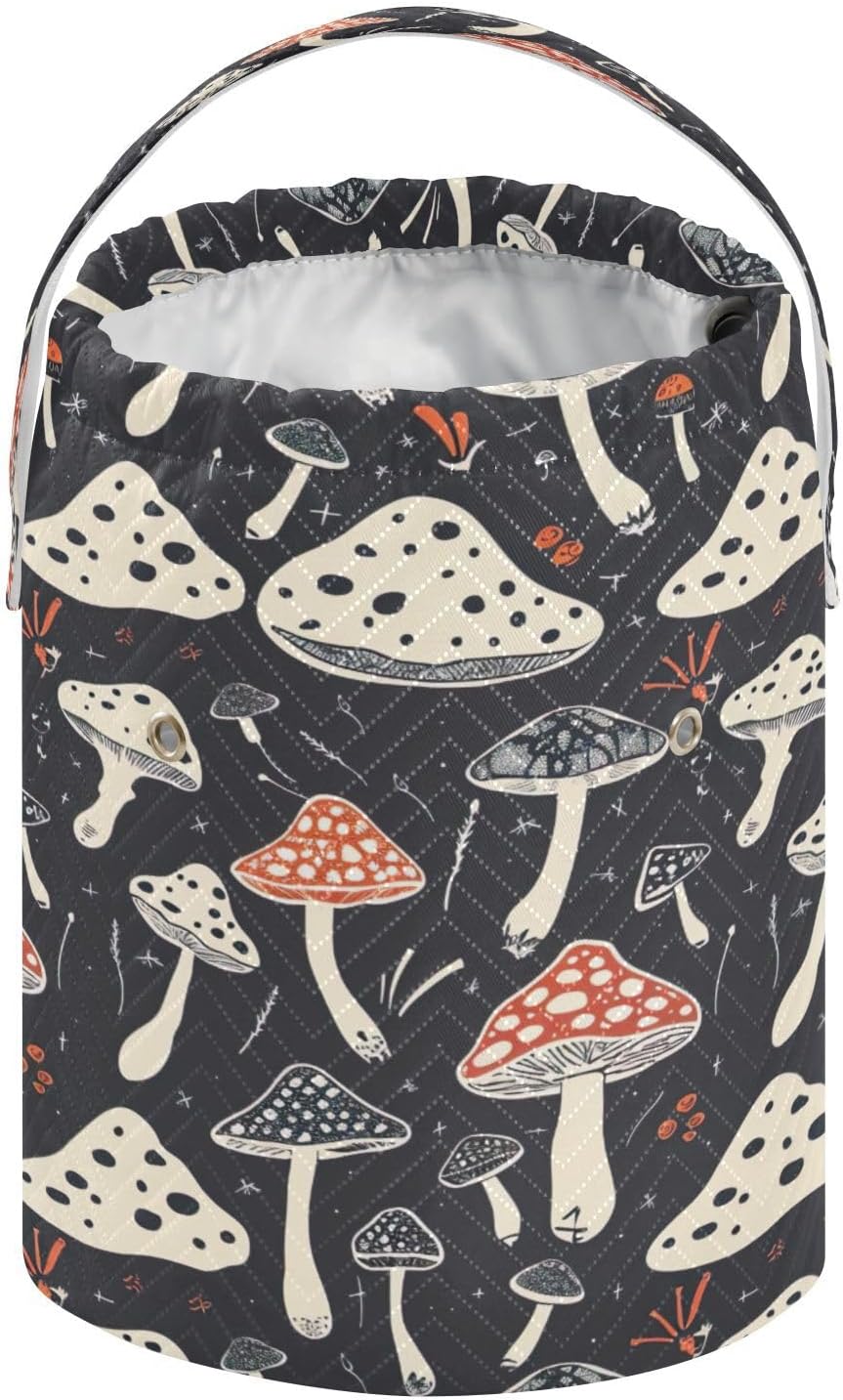 YETTASBIN Mushroom Yarn Storage Bag, Large Crochet Knitting Bag