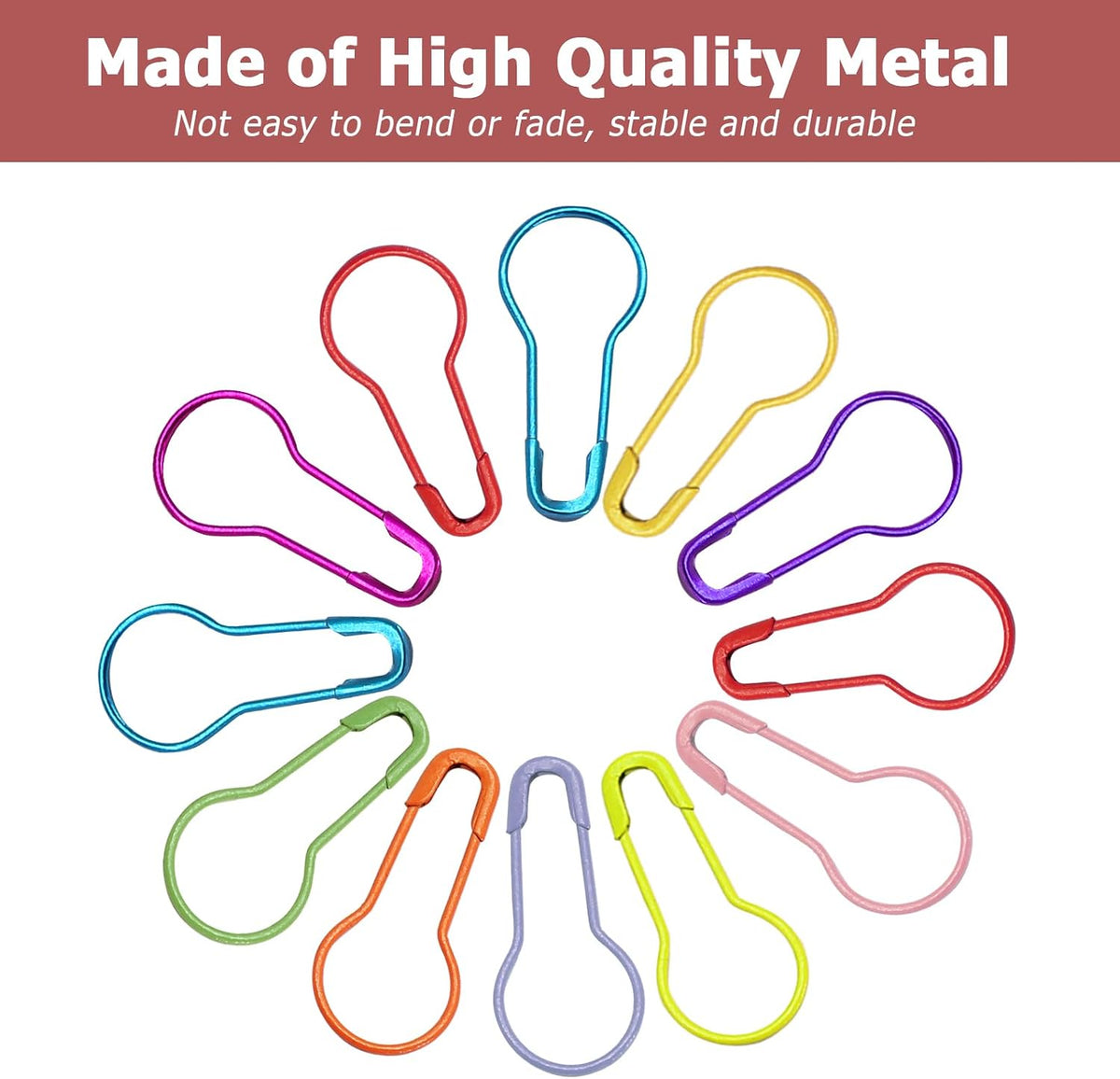 320 Pieces Safety Bulb Pins Metal Gourd Pin Set