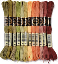 12 Skeins 105 Yards Variegated Embroidery Floss Thread for Craft