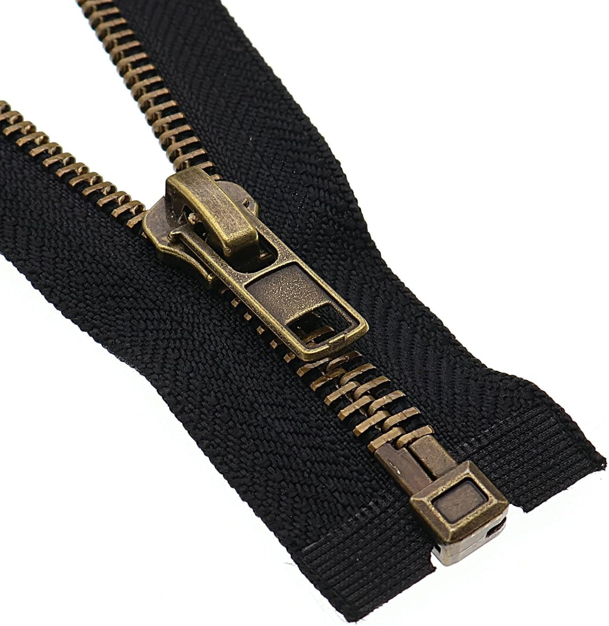 Leekayer #8 26 Inch Antique Brass Zipper for Jackets, Coats, Crafts