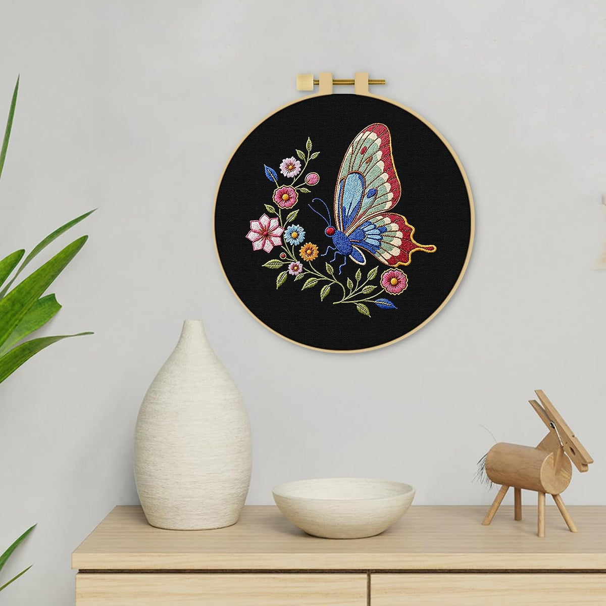 ERKOON Embroidery Kit for Beginners Adult, Cross Stitch Set Include