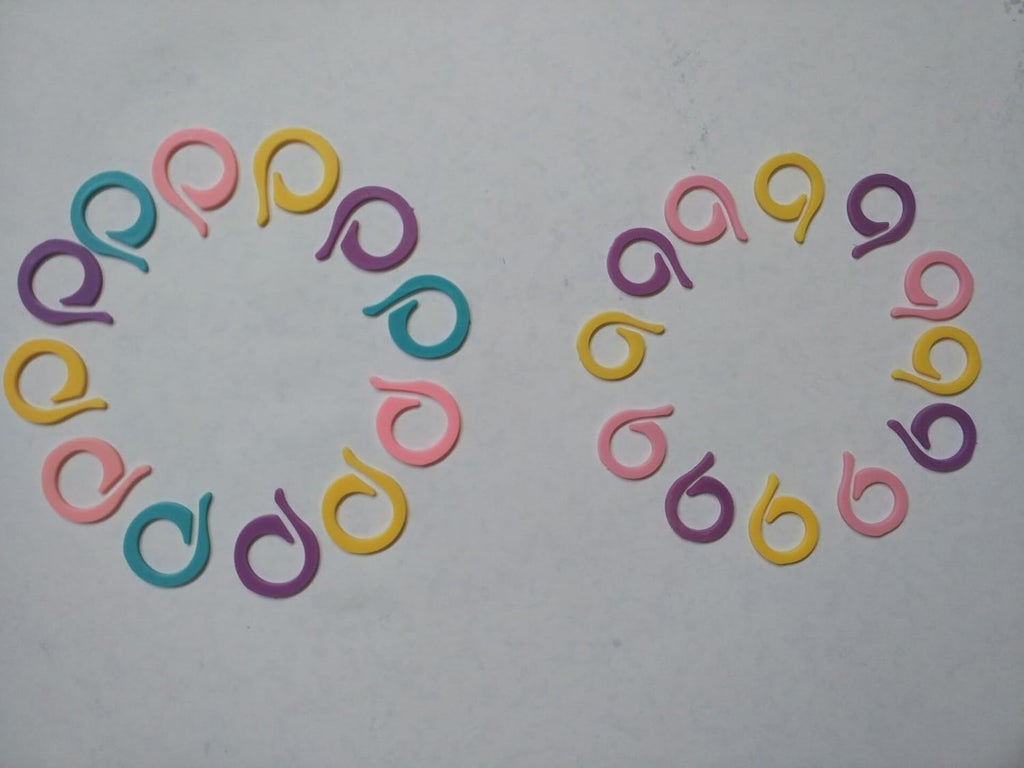 100pcs Mix Color Plastic Knitting Tools Craft Crochet Locking Stitch