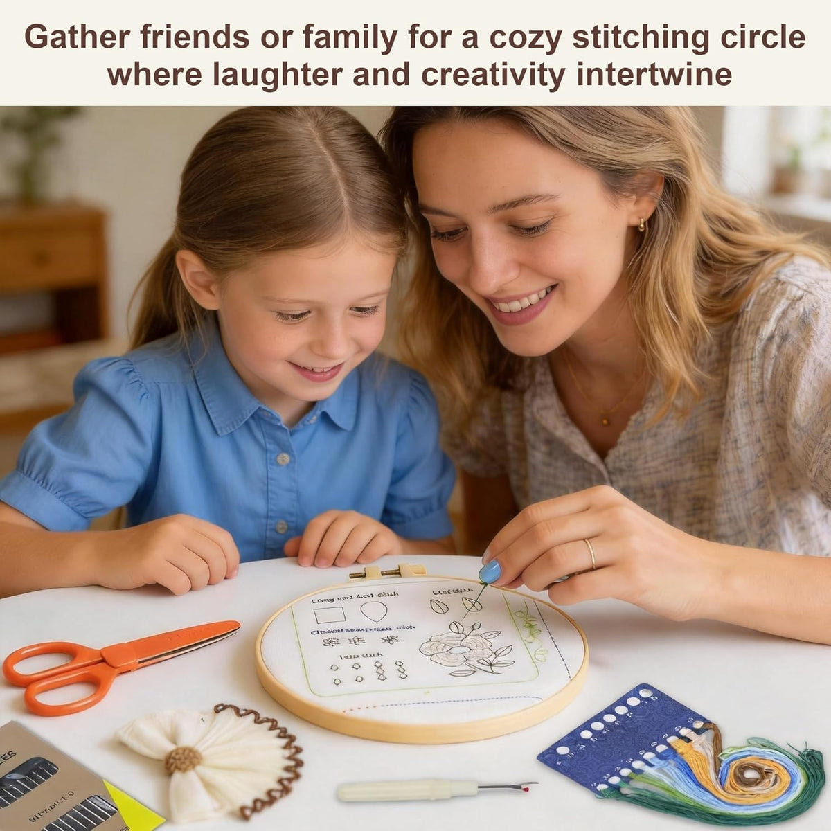 Embroidery Stitch Book Kit for Beginners & Adults,33 Essential