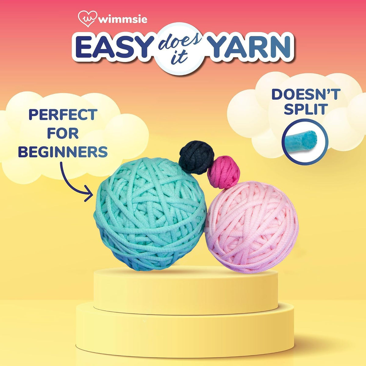 Wimmsie Crochet Animal Kit for Beginners - Easy Granny Square Crochet