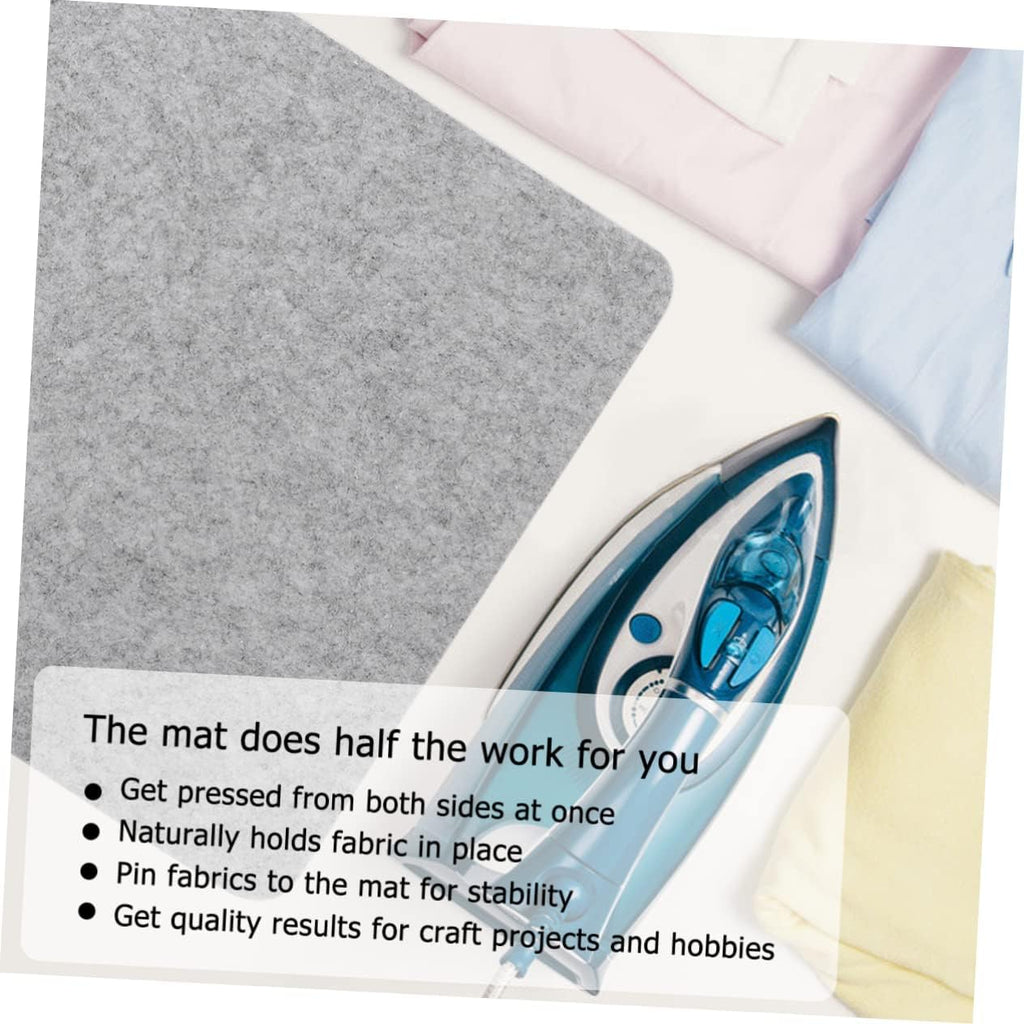 Wool Pressing Mat for Quilting, 10x10 inch Ironing Pad for Sewing