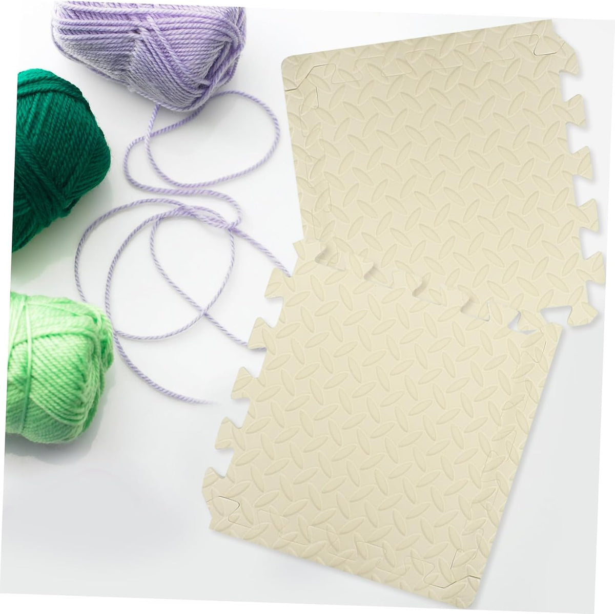 9 Piece Beige Foam Knitting Blocking Mat Replacement Set