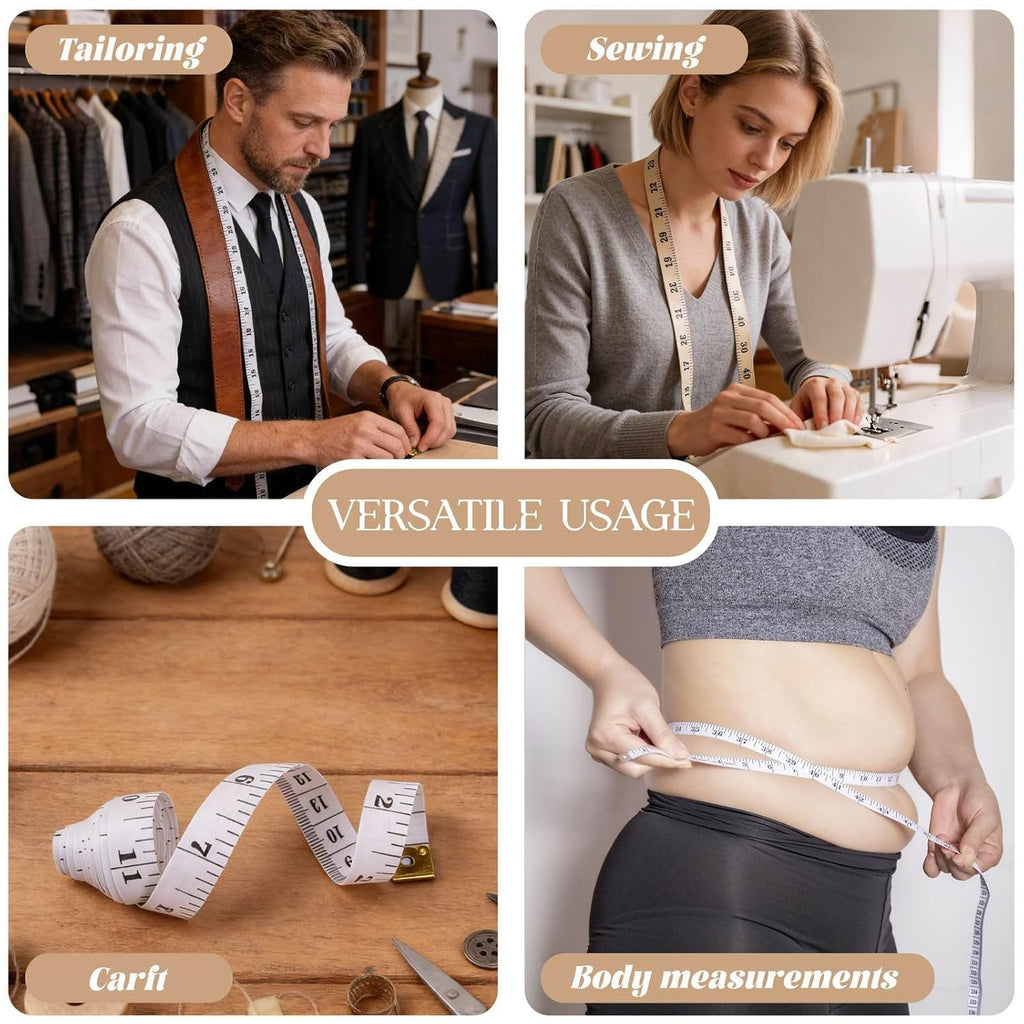 3 Pack Flexible Tape Measure,Soft Measuring Tape for Body Measurement