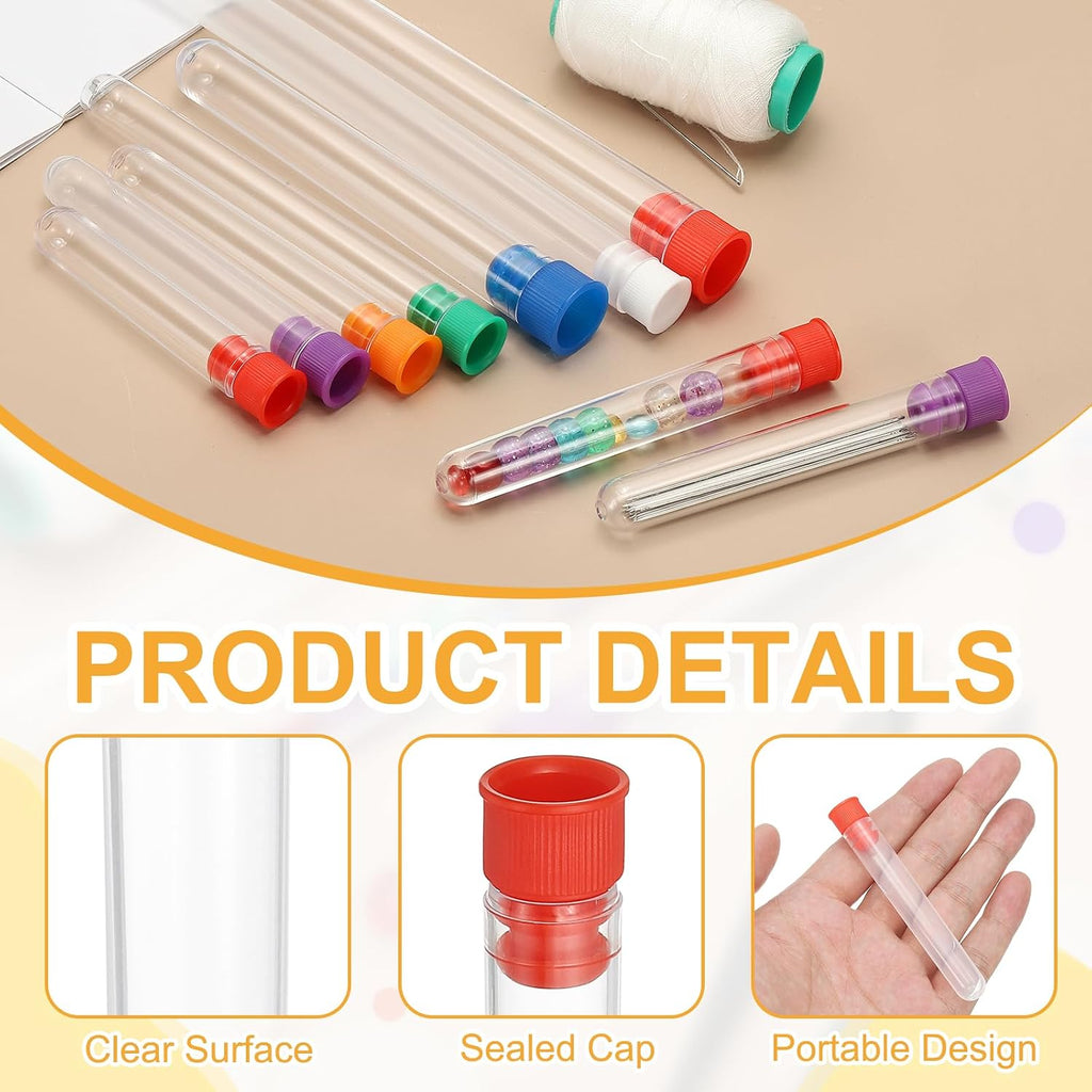 PATIKIL 3" Length Plastic Sewing Needle Storage Holder, 16 Pcs