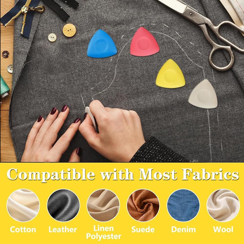 OZXTYO Tailors Chalk 4pcs,Sewing Fabric Chalk