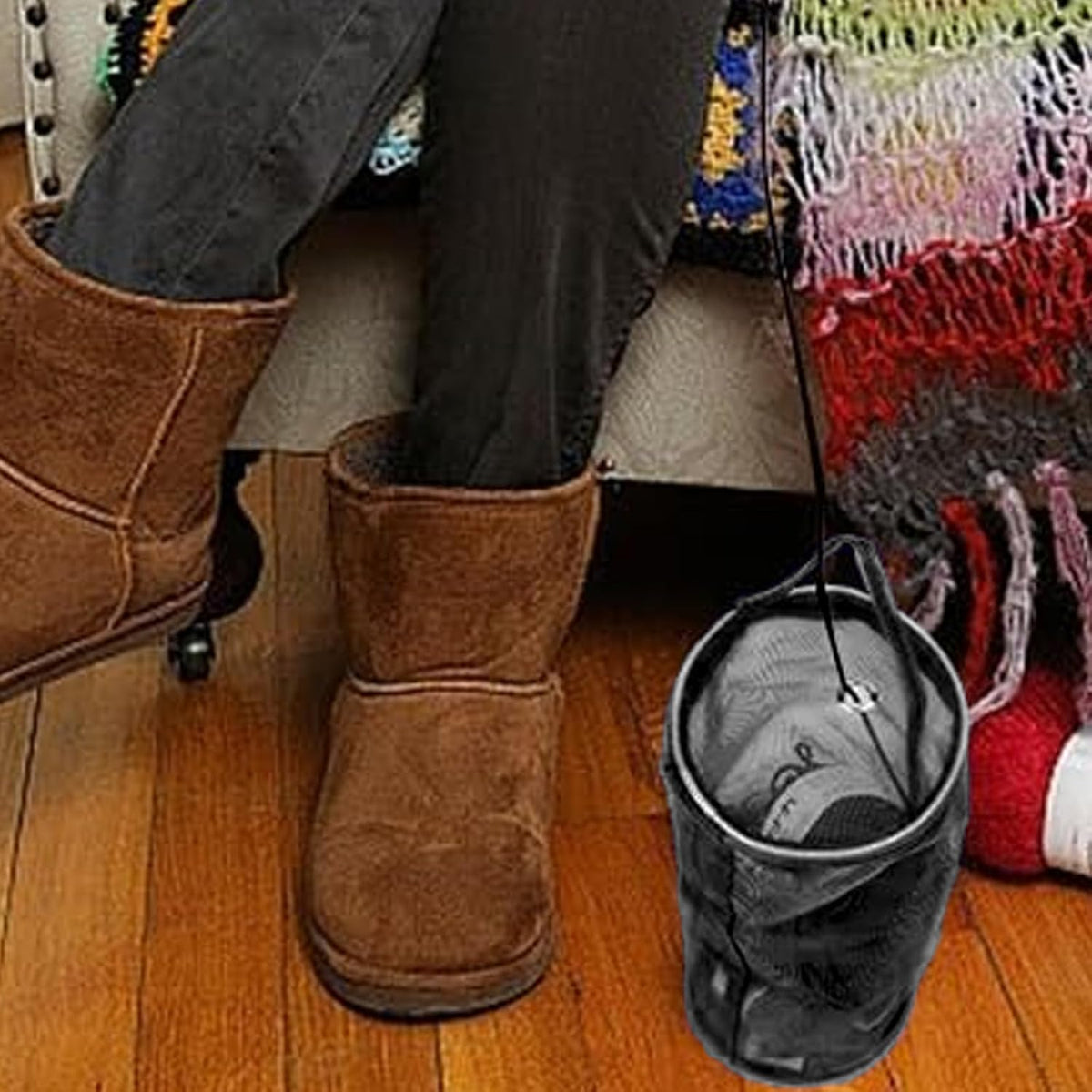 2PCS Yarn Storage Bag,BIG Yarn Bag for Mesh Holder, Knitting Bag