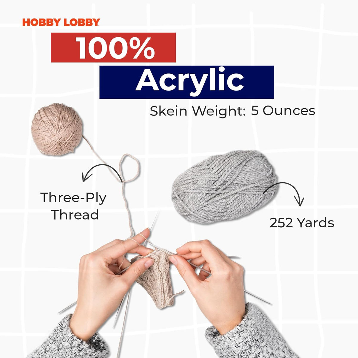 Hobby Lobby I Love This Yarn, 100% Acrylic, 844 Bloomtique