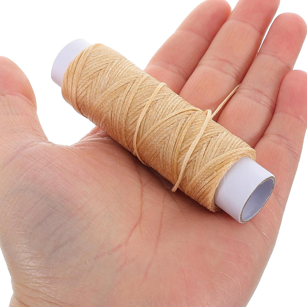 Waxed Thread Leather Sewing Kit for DIY Crafters with Needles