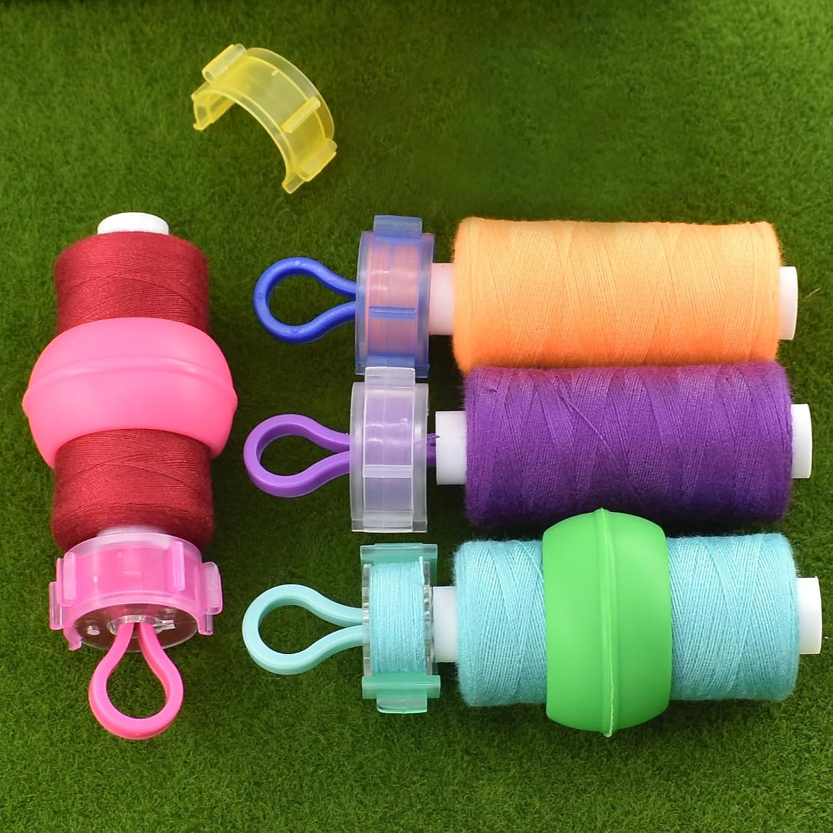 85 Pcs Sewing Bobbin Clips Bobbin Holder Clips, 5 Colors