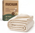 MUCHWIN 100% Cotton Batting for Quilting 36" x5Yd, 200GSM Quilt