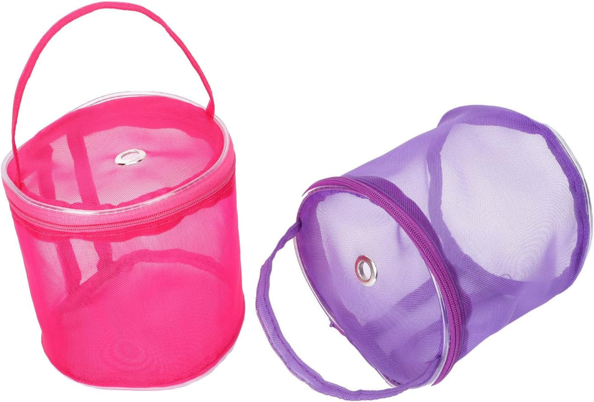 Hohopeti 4pcs Portable Mesh Yarn Storage Bag Multi-Function Woolen
