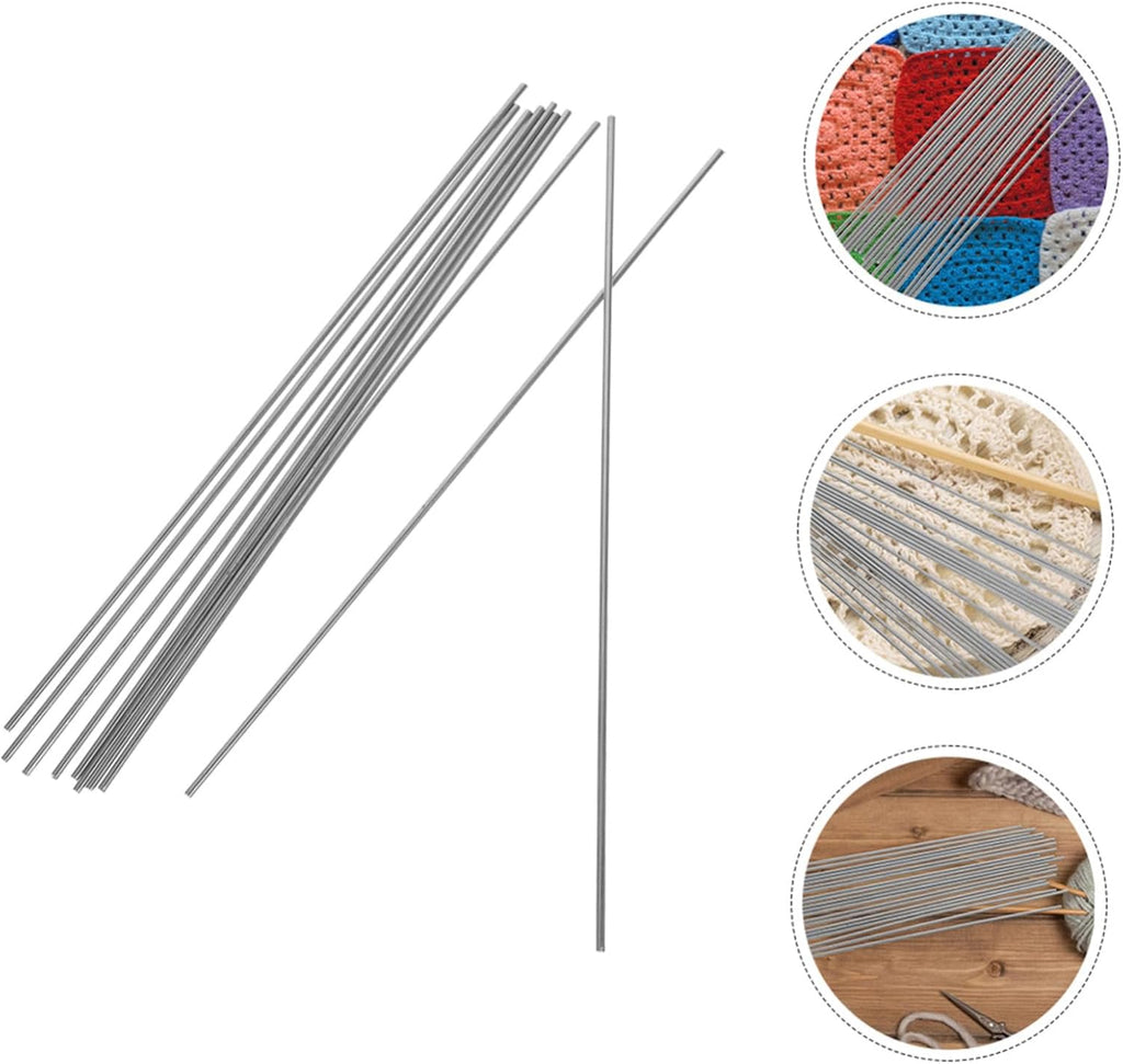 24pcs Stainless Steel Fixed Rod Pins for Knitting Blocking
