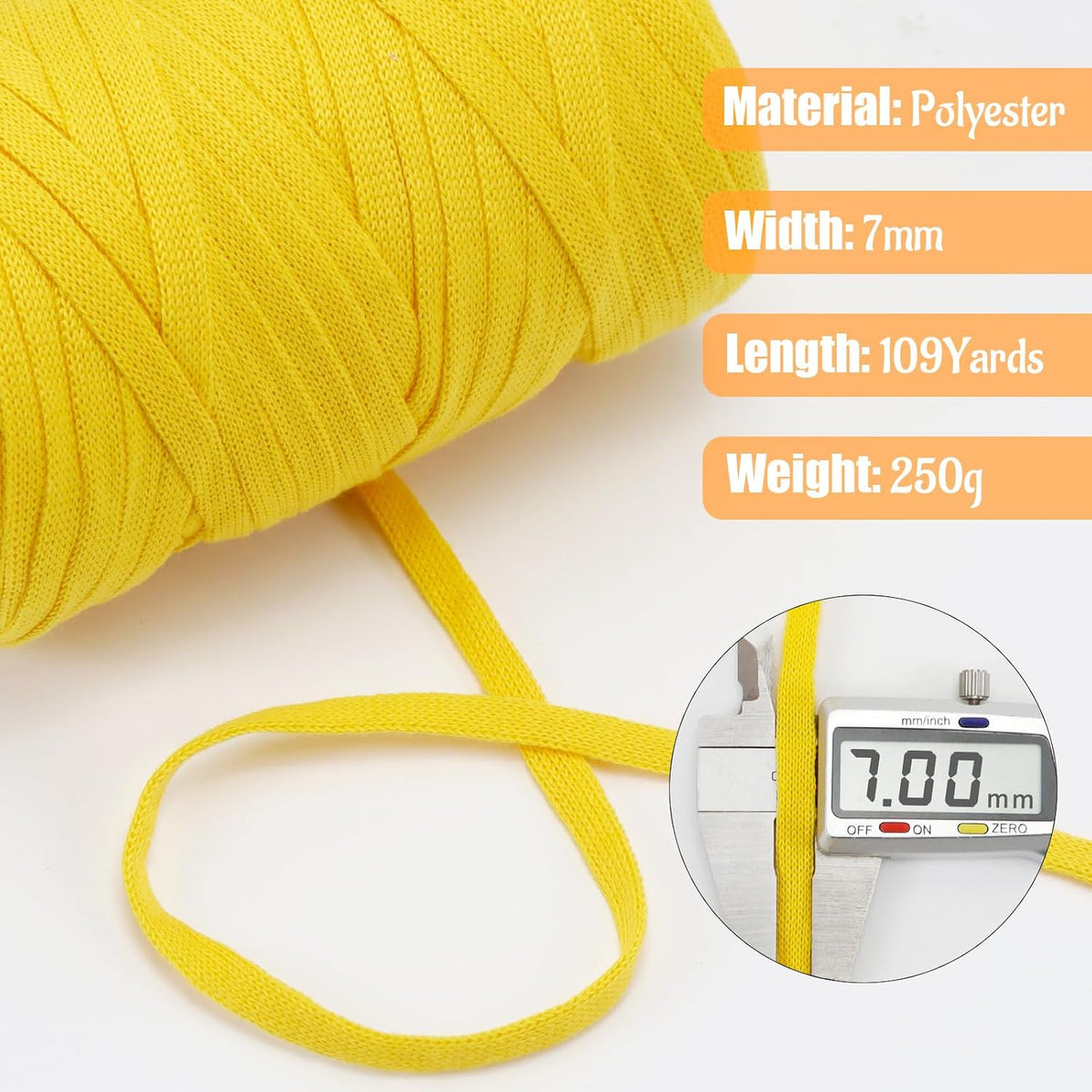 T Shirt Yarn for Crocheting 250g/109 Yards Beginner Crochet Yarn 7mm