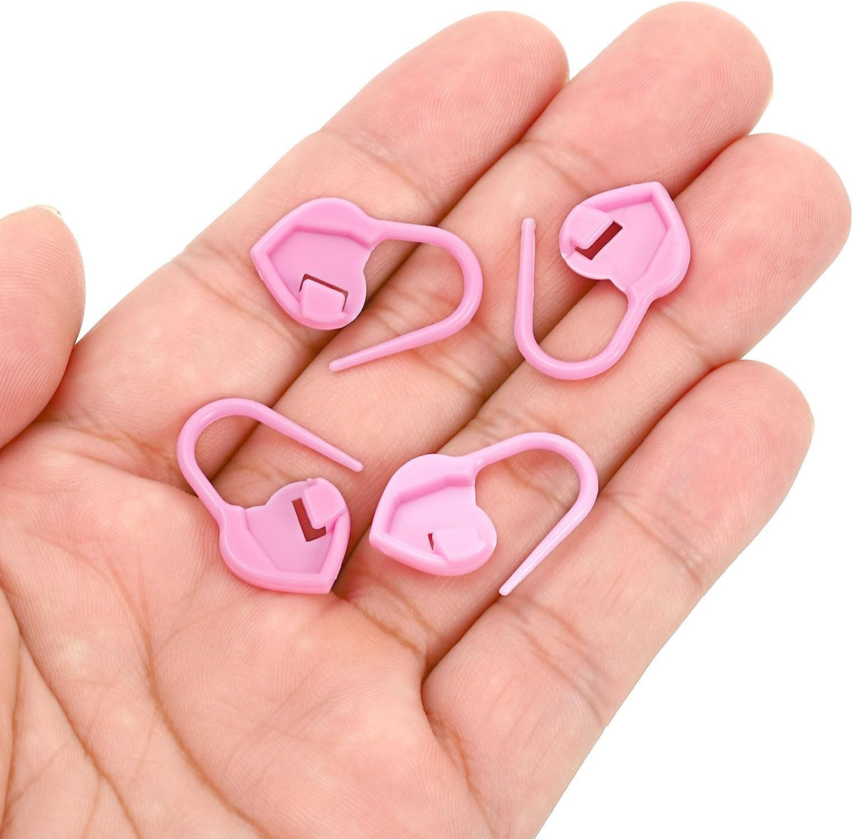 PATIKIL Crochet Stitch Markers, 100 Pack Plastic Knitting Markers
