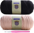 Mooaske 2 Pack T-Shirt Crochet Yarn for DIY Knitting Crochet Cloth