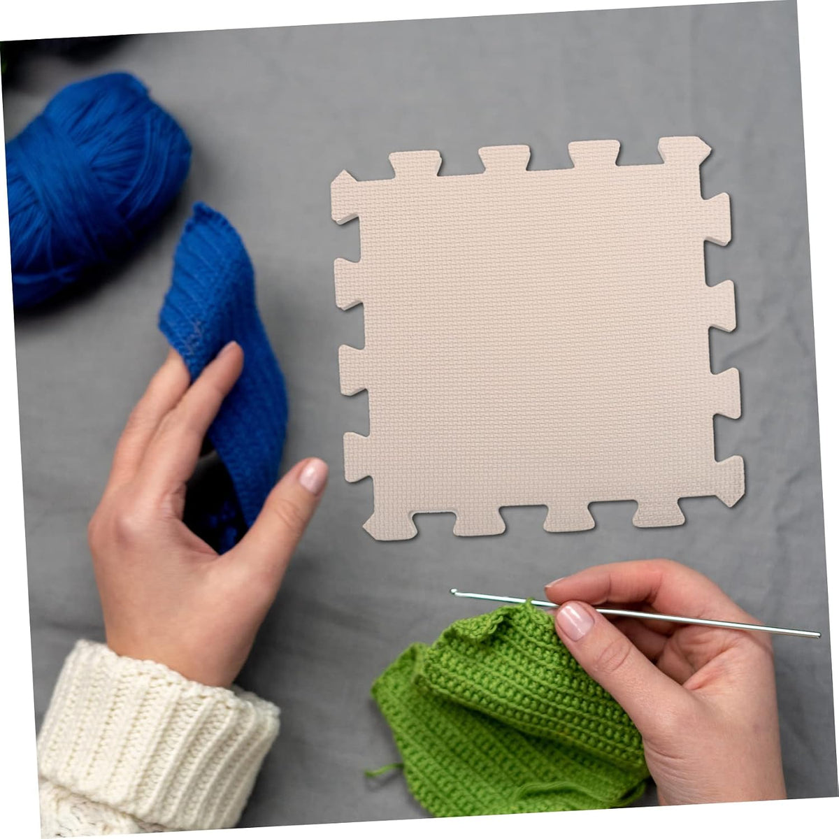 9pcs Portable Foams Knitting Crochet Board for Blocking Projects