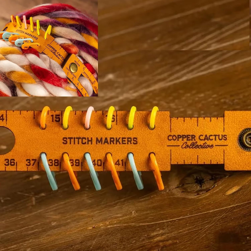 7-Function Stitch Counter Wrist Wrap, Multifunctional Leather