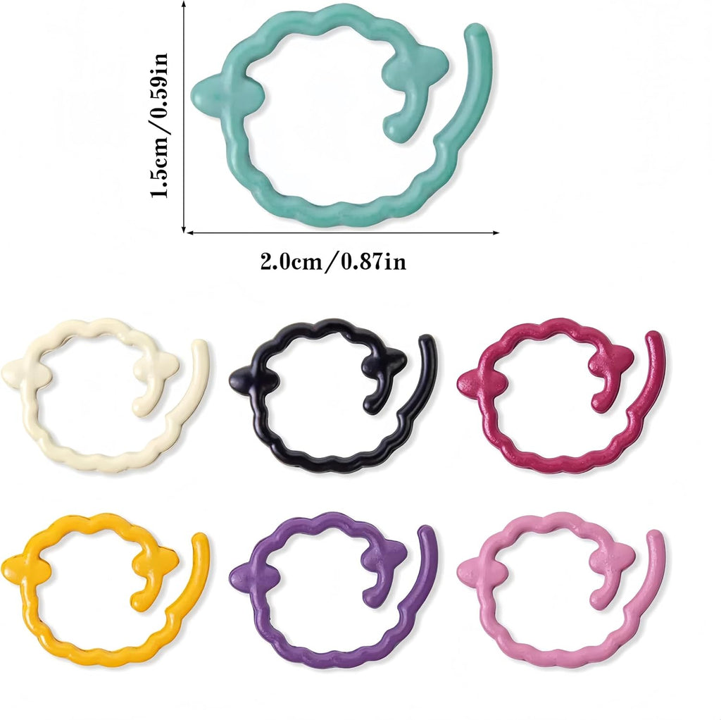 Wonafa 24 Pcs Stitch Markers for Crocheting,Colorful Crochet Stitch