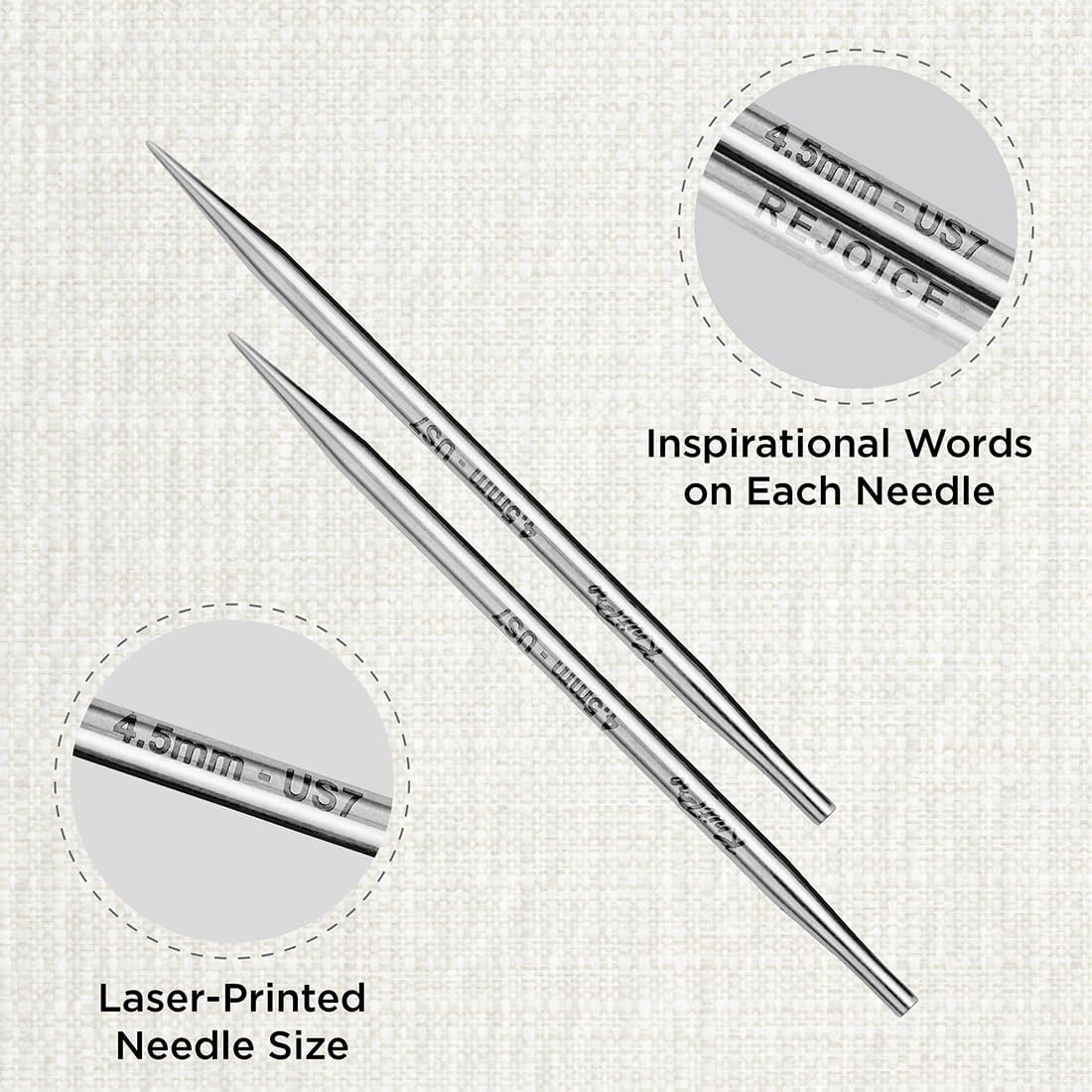 KnitPro The Mindful Collection Interchangeable Circular Needles 5"