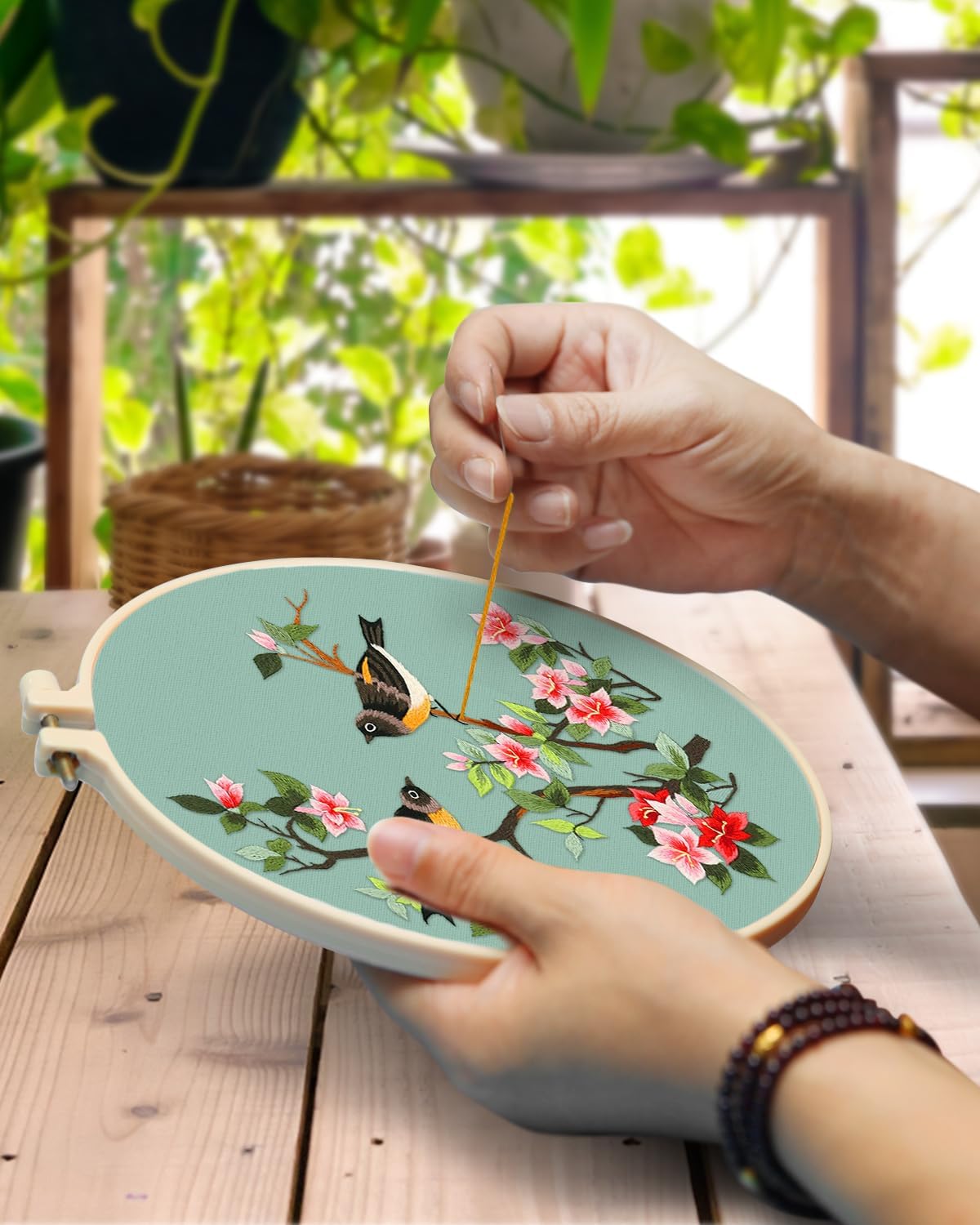 TINDTOP Embroidery Kit for Adult, Owl Embroidery Kit for Beginners