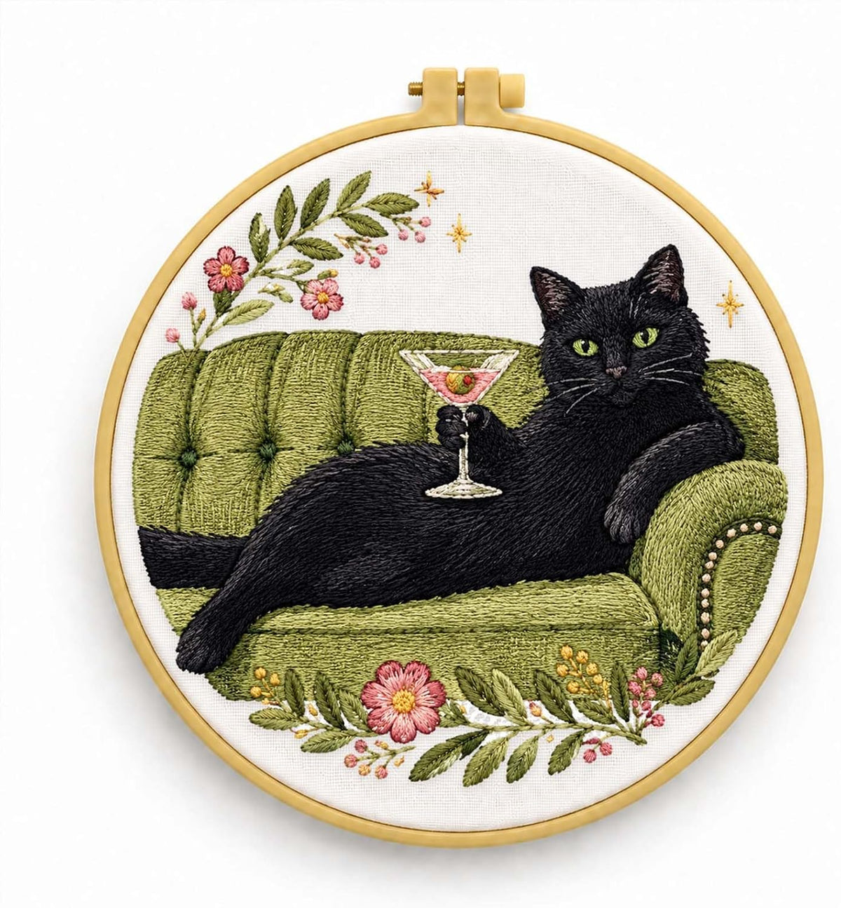 niurenmaoyi Funny Embroidery Kit for Beginner,Needlepoint Kit for