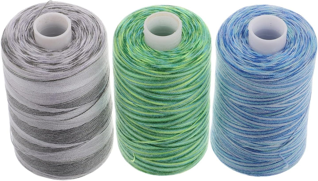 3pcs Yard Polyester Waxed Leather Sewing Thread Colorful Gradient