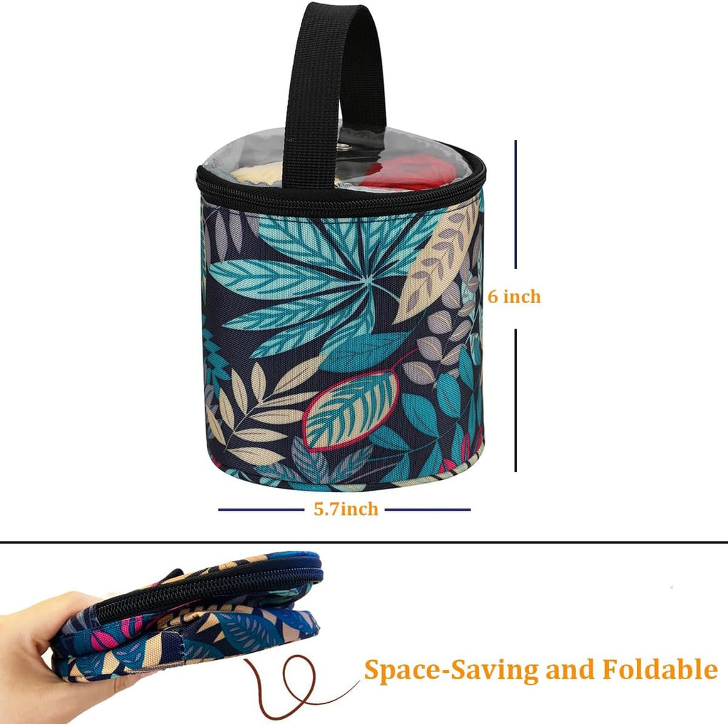 mini yarn storage small size yarn bag for crocheting with holes,empty