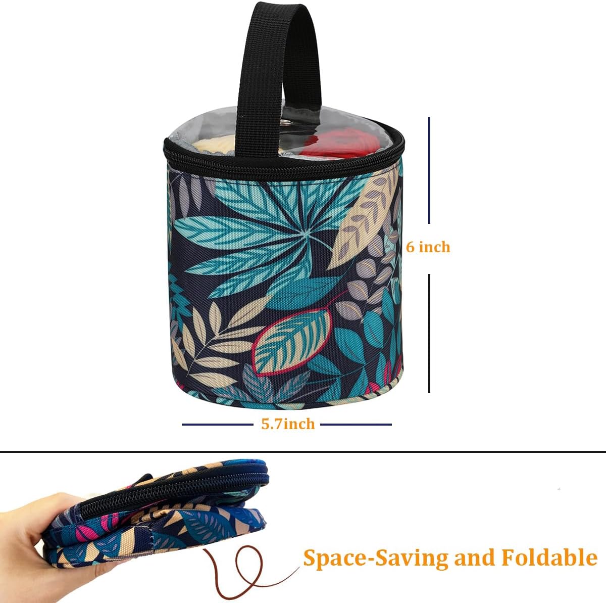 mini yarn storage small size yarn bag for crocheting with holes,empty