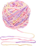 Convenient Crocheting Yarn Polyester Single Strand for DIY Sewing