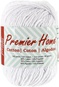 Premier Home Cotton Yarn, Worsted Weight Yarn 4 for Crocheting and