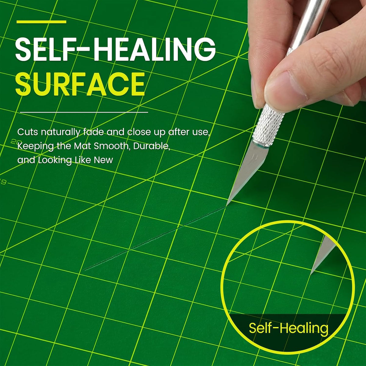 Self Healing Cutting Mat A4,5-Layer Double-Sided Rotary Cutting Mat 9