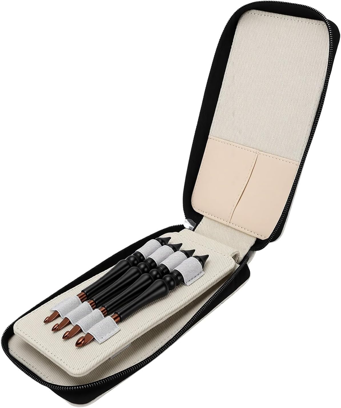 GOWENIC Crochet Hook Set 8 Pcs 3-7mm Ergonomic Aluminum with Wood