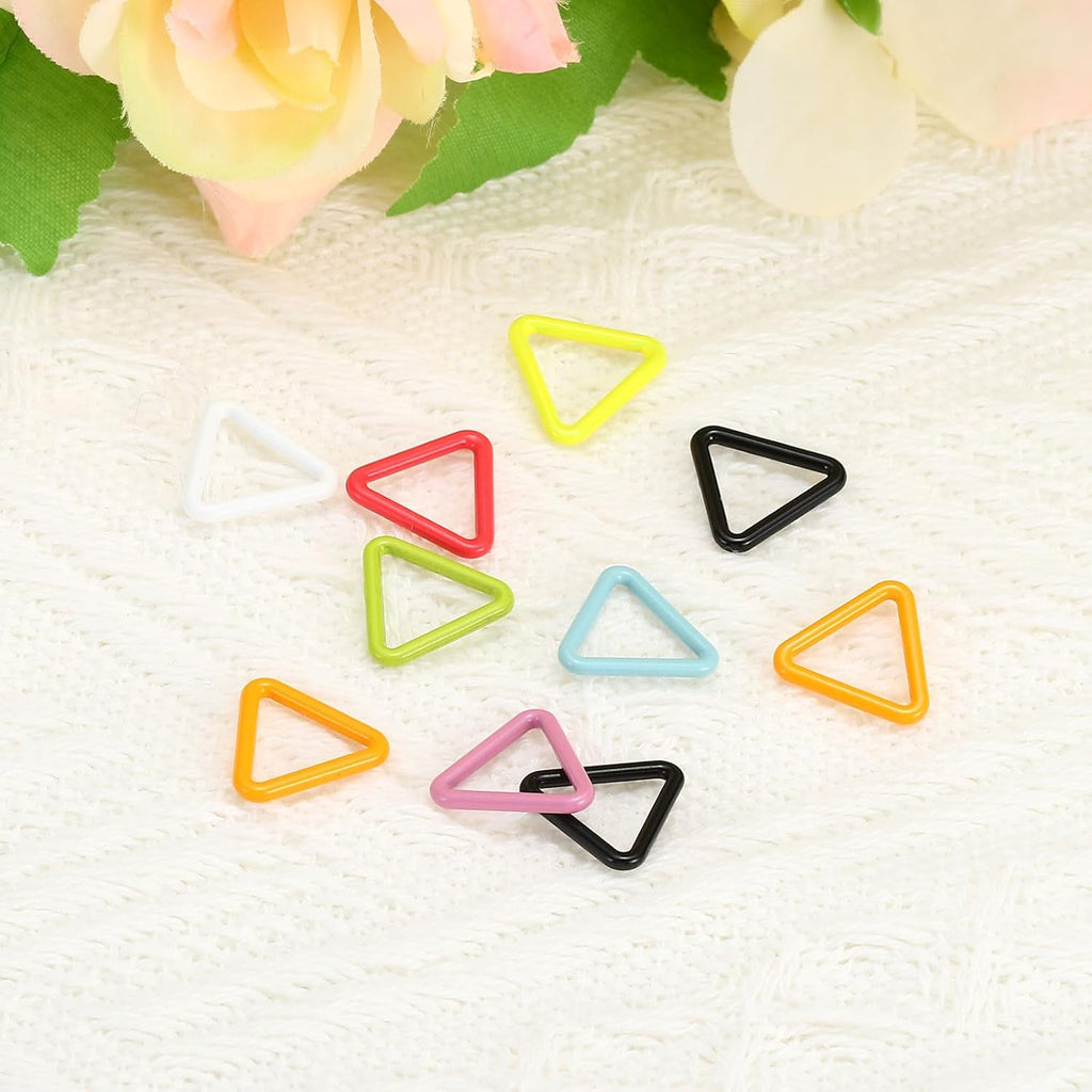 PATIKIL Colorful Crochet Stitch Markers, 30 Pack Metal Knitting