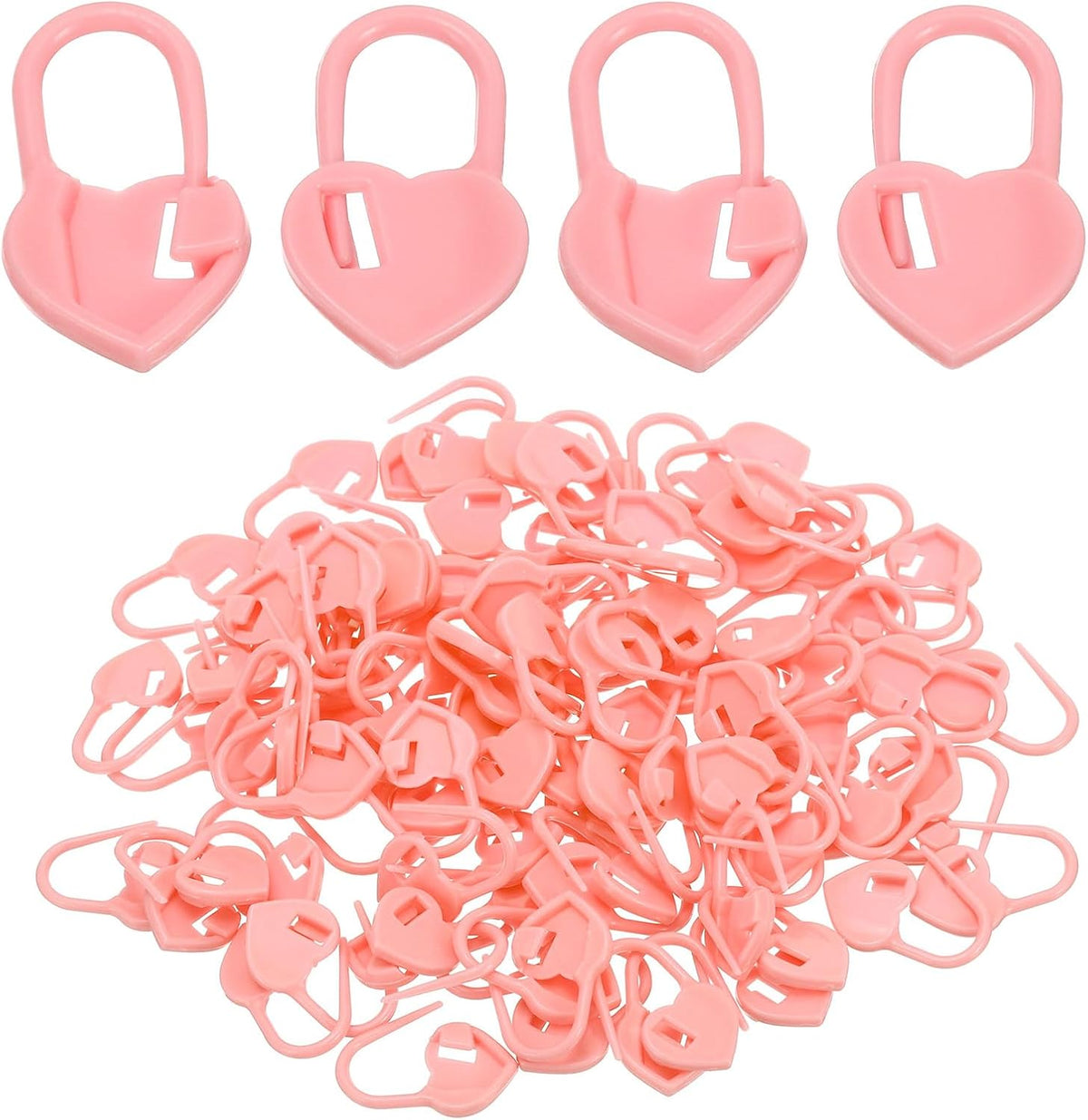 YOKIVE 100Pcs Stitch Markers, Plastic Crochet Locking Stitch Needle