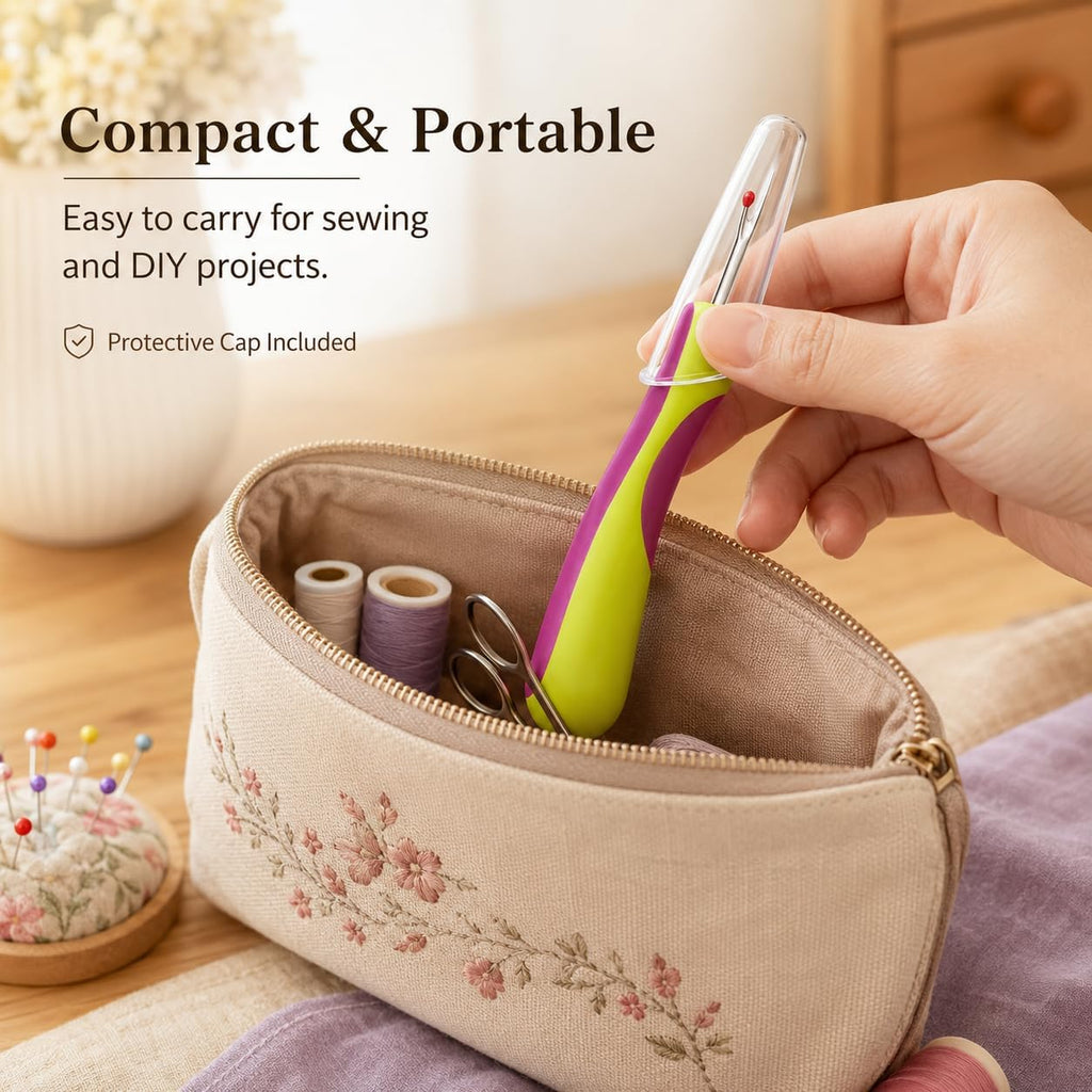 5-Piece Stitch Remover Tool,Seam Cutter for Sewing Kit with Green
