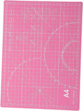 A4 Craft Cutting Mat for Engraving Projects, Pink PVC Board