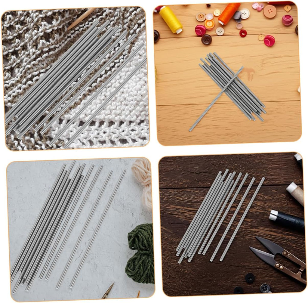 20Pcs Stainless Steel Crochet Blocking Pins for Knitters 8x0.2x0.2cm