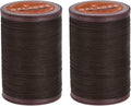 uxcell Round Leather Sewing Waxed Thread 80m/87yards 0.55mm Tin Gray