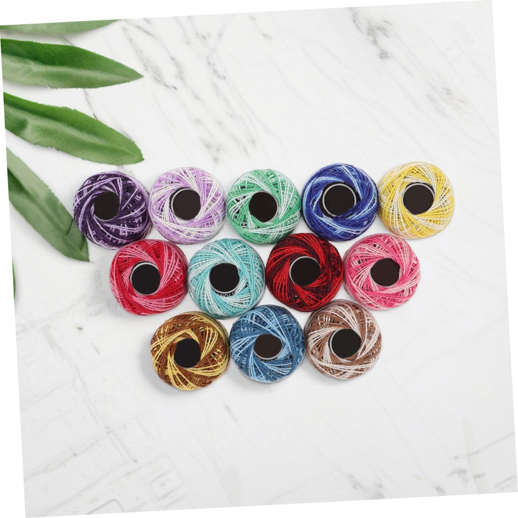 12 Piece Cotton Embroidery Threads Set for Cross Stitch Projects
