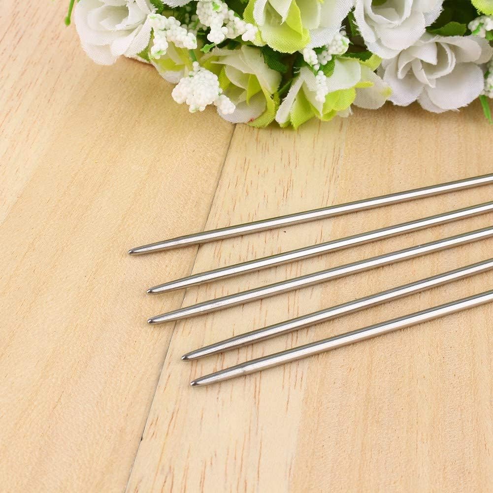 55 Pieces Knitting Needle Set, 2-6.5 mm Stainless Steel Double Pointed