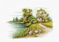Lucas Landscape with a Lake - Cross Stitch Kit S