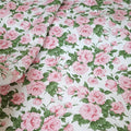 100% Cotton Precut Fabric,39"x63",Pink Rose Floral Print for Quilting