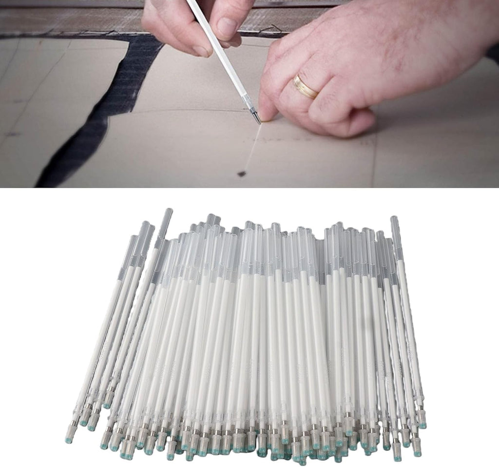 100Pcs Fabric Marking Refills, White, High Temperature Disappearing