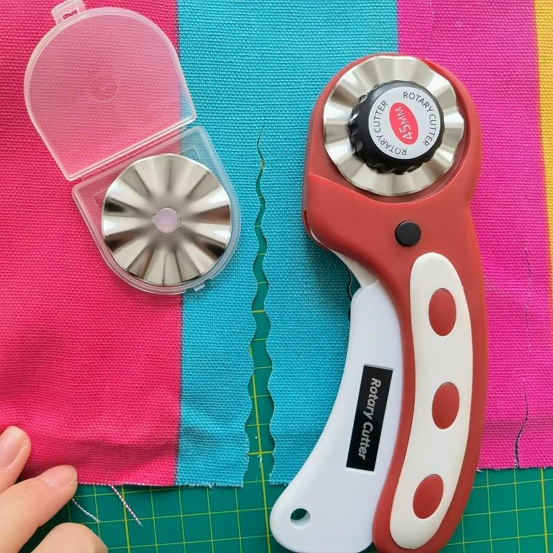 45mm Pinking Rotary Cutter Blades, Wavy Replacement Blade, Rotary