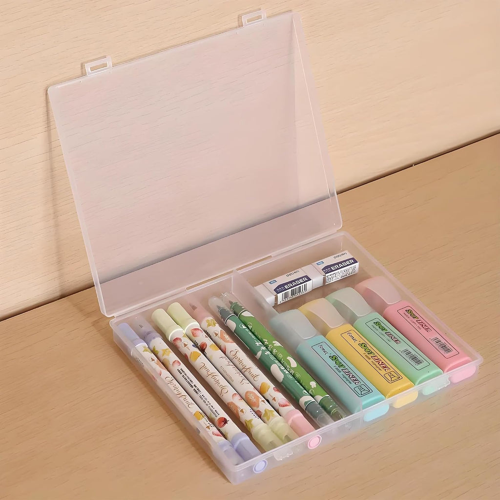Large Bead Storage Box - 16 Grids Clear Organizer, 1 Pack,Portable for